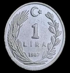 1987 1 Lira Çil Aliminyum 1.10g