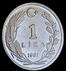 1987 1 Lira Çil Aliminyum 1.10g