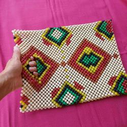 Boncuk Örme Antika  Çanta