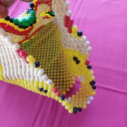 Boncuk Örme Antika  Çanta