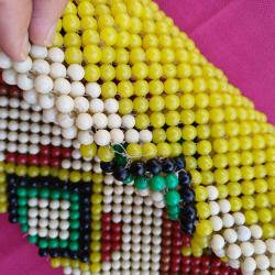 Boncuk Örme Antika  Çanta