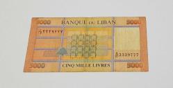 5.000 (Beş Bin) Livre Lübnan (ÇÇT)