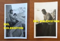 BEYAZ PERDENİN PRENSİ, YEŞİLÇAM'IN YILDIZ OYUNCUSU SALİH GÜNEY'İN ORİJİNAL 11'Lİ FOTOĞRAF SETİ - 14 x 9 cm EBADINDA - SALİH GÜNEY BALKONDAN DENİZ MANZARASINI İZLERKEN ve DÜRBÜNLE UZAKLARA BAKARKEN ÇEKİLMİŞ 11 FARKLI KARE, 1970'LER