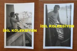 BEYAZ PERDENİN PRENSİ, YEŞİLÇAM'IN YILDIZ OYUNCUSU SALİH GÜNEY'İN ORİJİNAL 11'Lİ FOTOĞRAF SETİ - 14 x 9 cm EBADINDA - SALİH GÜNEY BALKONDAN DENİZ MANZARASINI İZLERKEN ve DÜRBÜNLE UZAKLARA BAKARKEN ÇEKİLMİŞ 11 FARKLI KARE, 1970'LER
