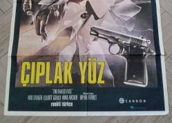 ÇIPLAK YÜZ, THE NAKED FACE FİLMİNİN AFİŞİ - ROGER MOORE, ROD STEIGER, ELLIOT GOULD..