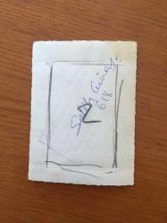 BEYAZ PERDENİN PRENSİ, YEŞİLÇAM'IN YILDIZ OYUNCUSU SALİH GÜNEY'İN ORİJİNAL MİNİ BOY FOTOĞRAFI - 8 x 6 cm EBADINDA - SALİH GÜNEY BİR FİLMDE KÖYLÜ KOSTÜMÜYLE