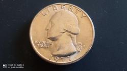 USA; ¼ DOLAR  1977 -D