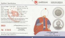 Darphane Osmanlı Padişahları Serisi No:10 Sultan 1.Süleyman (Kanuni) Hatıra Parası Gümüş