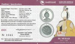 Darphane Osmanlı Padişahları Serisi No:12 Sultan 3.Murad Hatıra Parası Gümüş