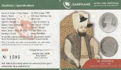 Darphane Osmanlı Padişahları Serisi No:13 Sultan 3.Mehmed Hatıra Parası Gümüş