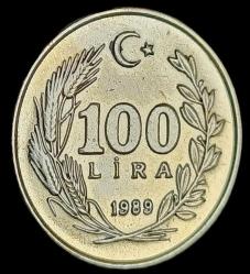 1989 100 Lira Çil