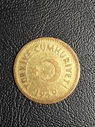 1949 YILINA AİT SARI 10 KURUŞ  ÇÇT/ÇA TCM 5625