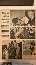 HAYAT DERGİSİ -  1965  ARALIK -  KIBRIS FACİASI - KIBRISTAKİ KANLI HADİSELER - ÖLÜM SAÇIYORLAR - MAKİNELİ TABANCALARLA - REHİN ALINANLAR - MAKİNELİYE KARŞI AV TÜFEĞİ - SESSİZ ISTIRAP - İNÖNÜ ZİYARET ETTİ - SEDYE İLE İNDİRİLDİ - GÖZÜNDEN VURULMUŞ - BÖYLE BEKLEDİLER - YİYECEK DARLIĞI - ANKARA MİTİNGİ - KIBRIS OLAYLARI YURTTA VE DÜNYADA İNFİAL UYANDIRDI - İKİ DELİL - PROTESTO YÜRÜYÜŞLERİ - TÜRK MAHALLELERİ - TÜRK CEMAATİ - RUM TEDHİPÇİLERİ - ASKERİ NAKLİYE UÇAĞI - LEFKOŞA - NÜMUNE HASTANESİ - ANKARA HASTANESİ - ZAFER ANITI - MECLİS - MİLLİ SAVUNMA BAKANLIĞI - BAŞBAKANLIK - İSTANBUL MİTİNGİ - LONDRA MİTİNGİ - İZMİR - DİYARBAKIR - KIRŞEHİR - KONYA - ANTALYA - KAYSERİ  -  İSMET İNÖNÜ - F. KÜÇÜK - ΚΑΤΣΩΝΗΣ - IŞIN - HAYAT MECMUASI-   44 SAYFA