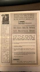 HAYAT DERGİSİ -  19 AĞUSTOS 1965  -   ŞEVKET RADO - HİKMET FERİDUN ES - ÇETİN EMEC - SUAVİ SONAR - LORD SUTCH - MICHAEL BOLTON - OCHS AİLESİ - YENİ KİNSEY RAPORU - UÇ TÜRK MANKENİ - 100 AİLENİN YAZ TATİLİ MASRAFLARINI HAYAT ÖDÜYOR - TÜRKİYE İŞ BANKASI DEV ÇEKİLİŞ - 60 APARTMAN DAİRESİ - DAVRANIŞLAR ÜZERİNE KİNSEY RAPORU - MAHKEMEYE BÖYLE ÇIKTI - İYİ BİR BULUŞ - DOĞAN KARDEŞ KOMPOZİSYONU - 2,5 KİLOLUK MANTAR - EN İYİ DOSTU YARASA - CİNSEL SAPKINLIK TÜRLERİ - RÖNTGENCİLİK - TEŞHİR HASTALIĞI - CİNSEL OLGUNLUK YAŞI TARTIŞMASI - AMERİKALI YARGIÇLAR VE YASA TEPKİSİ- -  44 SAYFA