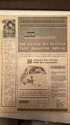 HAYAT DERGİSİ - 13 MAYIS 1965  -  TURGUT ETİNGÜ - TAMER GÜVENÇ - GREGORYÜS - BENDERLİ ALİ PAŞA - AGAPIOS - AYA EUFİMİYA - MERYEMANA (PANMAKARISTOS) - FATİH SULTAN MEHMET - GENNADIOS - ATHENAGORAS - MARIE FRANCE PISIER - ŞEVKET RADO - HİKMET FERİDUN ES - HİKMET ANDAÇ - CELAL AKÇAR - 44 SAYFA