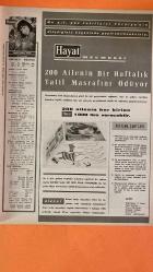 HAYAT DERGİSİ - 13 MAYIS 1965 KAPAK: MARIE FRANCE PISIER - ŞEVKET RADO - FENER RUM PATRİKHANESİ - HAYAT MECMUASI - YAPI VE KREDİ BANKASI - ARÇELİK - BATEŞ BAYİLİK TEŞKİLATI - HAYAT PARASIZ TATİL SERVİSİ - HAYAT İDEAL TÜRK KADINI YARIŞMASI - HİKMET FERİDUN ES - HİKMET ANDAÇ - TİFDURUK MATBAACILIK SANAYİİ A.Ş. - MARIE FRANCE PISIER - SÜREYYA - DINO DE LAURENTIIS - MAXIMILIAN SCHELL - MAE WEST - MARLENE DIETRICH - HILDEGARDE KNEF - KATERINA - F-105 THUNDERCHIEF - ÜRGÜPLÜ HÜKÜMETİ - VIRNA LISI - JACK LEMMON - FRANK SINATRA - VIETCONG - ANDRÉ - 44 SAYFA