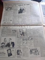 Cumhuriyet Pazar Gazetesi - 24 Şubat 1952 - Kaybettiğimiz Kıymetler Ölüm Yıldönümünde Muhlis Sabahattin Yazan Mekki Said Esen - Renkli Karikatür - Vücudumuz Ayda Bir Değişiyor - Haftanın Şakaları Yazan Burhan Felek - Boş Vaktinizi Geçirmek İçin Eğlence Köşesi - Sherlock Holmes'in Meselelerinden - Hikaye Parlak Fikir Yazan Stanley Rook - Şiirle Anadolu Yazan Cenap Ozankan - Çapamarka Salep - Kağıt Olan Ormanlar - Oyunla Sanatın Birleştiği En Yakın Nokta Bale - Zabıta Tarihinde Casusluk Vakaları Yazan Feyyaz Toker - Tütün Tiryakilerine Beş Mühim Tavsiye - Bette Davis Diyor Kendimi Seyretmeye Tahammül Edemiyorum Fotoğrafı - Gene Autry Arkadaşımız Haluk Durukala Hediye Ettiği Resmi - Mesiha Yelda İle Muzaffer Tema Günahını Ödeyen Adam Filminde Fotoğraf - İster İnan İster İnanma Çizen Ripley - Cahide Sonku