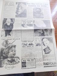 Cumhuriyet Pazar Gazetesi - 17 Şubat 1952 - Dünya Olayları - İsrail'in 33 Yaşındaki Alaydan Yetişme Genelkurmay Başkanı Yigael Yadin - Renkli Karikatür - Haftanın Şakaları Yazan Burhan Felek - Rusya'nın Gizli Cebeluttarık Boğazı - Yarenlik Yazan Elif Naci - Hikaye Üç Portakal Yazan Ve Resimleyen Zahir Güvemli - Boş Vaktinizi Hoş Geçirmek İçin Eğlence Köşesi - Memleketten Selam Yazan Yaşar Kemal - Kendi Boyundan Eser Yazmış Olan Bernard Shaw Fotoğrafı - Hayatının Son Günlerine Kadar Genç Gibi Spor Yapan İsveç Kralı Güstaf Fotoğraf - İkinci Dünya Harbi Can Ve Para Bakımından Neye Maloldu - Cumhuriyet Hollywood'da Yazan Haluk Durukal - Esther Williams Ve Alan Ladd Birinci Fotoğrafı - Greta Garbo İlahi Kadın Filminde Fotoğraf - Çakırcalı'nın Definesi Filminde Belgin Doruk Ve Mahir Özerden Fotoğraf - İster İnan İster İnanma Çizen Ripley