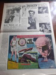 Cumhuriyet Pazar Gazetesi - 17 Şubat 1952 - Dünya Olayları - İsrail'in 33 Yaşındaki Alaydan Yetişme Genelkurmay Başkanı Yigael Yadin - Renkli Karikatür - Haftanın Şakaları Yazan Burhan Felek - Rusya'nın Gizli Cebeluttarık Boğazı - Yarenlik Yazan Elif Naci - Hikaye Üç Portakal Yazan Ve Resimleyen Zahir Güvemli - Boş Vaktinizi Hoş Geçirmek İçin Eğlence Köşesi - Memleketten Selam Yazan Yaşar Kemal - Kendi Boyundan Eser Yazmış Olan Bernard Shaw Fotoğrafı - Hayatının Son Günlerine Kadar Genç Gibi Spor Yapan İsveç Kralı Güstaf Fotoğraf - İkinci Dünya Harbi Can Ve Para Bakımından Neye Maloldu - Cumhuriyet Hollywood'da Yazan Haluk Durukal - Esther Williams Ve Alan Ladd Birinci Fotoğrafı - Greta Garbo İlahi Kadın Filminde Fotoğraf - Çakırcalı'nın Definesi Filminde Belgin Doruk Ve Mahir Özerden Fotoğraf - İster İnan İster İnanma Çizen Ripley