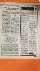 HAYAT DERGİSİ - 16 EYLÜL 1976 KAPAK : HALE SOYGAZİ İSTANBUL’UN 4500 OTOBÜS İHTİYACI - KURU TAHTAYA CAN VEREN İKİ SANATÇI - POSTER : KADİR GECESİ - HÂLE SOYGAZİ İMZA GÜNÜ MAO’NUN ÖLÜMÜ - FLAMİNGOLAR ARABULUCU - HER TABLODA BİR FARE DÖRT HALİFE - SAHNE MİRASÇILARI - KADIN MUHTARLAR - HAYALİMDEKİ ERKEK - GÜNAH EVİNİZ VE SİZ - MODA - YEMEK - YAŞLILARDA SPOR RAMAZAN MAHYALARI - GEVŞEME VE MEDITASYON MODASI İSTANBUL UCUZ GİYİM FUARI: ZEKİ MÜREN - HÂLE SOYGAZİ - HÜLYA KOÇYİĞİT - MUAZZEZ ABACI - CÜNEYT ARKIN - AHMET ÖZHAN - EMEL SAYIN ROMAN VE DİZİLERDE YENİLİK STRATEJİLERİ - CUMHURİYETİN BÜYÜKLEŞEN ELEŞTİRİ KÜLTÜRÜ - NEW YORK, LONDRA, PARİS’TE SUÇ VE GAZETECİLİK TİRYAKİ OKURLARLA BÜTÜNLEŞME İLKESİ - HAYAT DERGİSİNDEN SAĞLIK, AİLE, TV VE KÜLTÜREL KONULARDA YAYIN ATAĞI HAYAT YAYINLARI FUA -  -  36 SAYFA