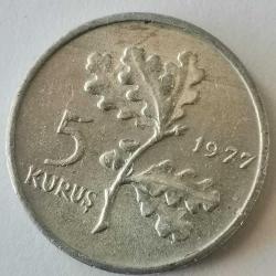 LOT.1 » TÜRKİYE  1977  5   KURUŞ