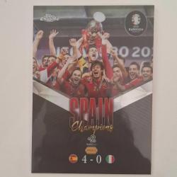 Topps Chrome Euro 2024 Ispanya Euro 2012 Zaferi Özel
