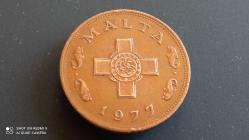 MALTA; 1 CENT 1977