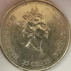 KANADA  2000  25 CENT  HATIRA Milenyum - Gurur