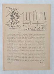 NARTLARIN SESİ Kuzey Kafkasya Kültür Derneği Gençlik Kolu, Kasım 1972, Sayı: 2 [FANZİN]