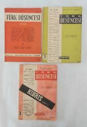 TÜRK DÜŞÜNCESİ Aylık Fikir ve Kültür Dergisi / Ayda Bir Çıkar 1953 - 1959, Sayı: 1, 4, 5, 6, 9, 10, 11, 12, 16, 34, 35, 36, 48/49, 54, 55 [15 ADET]