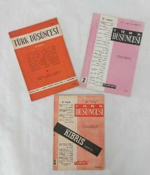 TÜRK DÜŞÜNCESİ Aylık Fikir ve Kültür Dergisi / Ayda Bir Çıkar 1953 - 1959, Sayı: 1, 4, 6, 9, 10, 12, 16, 34, 35, 48/49, 55 [11 ADET]