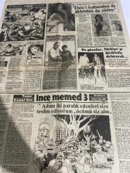 HÜRRİYET GAZETESİ HÜRRİYET KELEBEK GAZETESİ KELEBEK EV GAZETESİ DOĞUM GÜNÜ GAZETESİ - 19 TEMMUZ 1984 - kerime nadir-geciken müjde-sinema rehberi-hayri Caner-yeşilçam sokağı-Kadir İnanır-bahar Öztan-Ekrem Bora-Sevda Ferdağ-Osman Selen-Tarık Akan-Yaprak Özdemiroğlu-bu da Amerikan sinemasının avlusu Aut Tuğba-kelebek puanlı-Yıldız Cebiroğlu-Yaşar Kemal’den ince Mehmet-Dallas-elvis Presley-Bej Leonberger