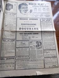 Cumhuriyet Gazetesi - 6 Eylül 1954 - tarihe karışan proje yazan Nadir Nadi Başmakale - Yunanistan Kıbrıs için Arap devletlerinden yardım istedi - NATO askeri tatbikatı - Cumhurbaşkanı Celal Bayar ve Mareşal Tito Dün belgrad'da yapılan Geçit resmini seyrederken fotoğraf - Kızıl Çin milliyetçilere karşı taarruza geçti - Fenerbahçe Beyoğlusporu 6 0 Yendi Fotoğraf - Beşiktaş Adaleti 4 0 Yendi - ankara-izmir bisiklet yarışları - Selçuk isimli Türk vapuruna beyrut'ta haciz kondu - Adsız Sultan yazan Kemal Ragıp yazı dizisi - Pazartesi konuşmaları yazan Bedri Rahmi Eyüboğlu - tütünün kanserle alakası yok - sade suya yazan Burhan Felek - Cibali Karakolu Yarın akşam Kadıköy Yoğurtçuda - Ford tahvillerini satıyor - Churchill'e göre üçüncü Dünya Harbi ilan edilmeden başlayabilir - Film Yıldızı Neriman Köksal Puro Tuvalet Sabunu Kullanıyor - Vefa Eyüp takımını 5 0 Yendi - çıplaklar cemiyetinde Neler Gördüm yazan Feyyaz Tokar yazı dizisi - Bayan İhsan Solok Cevdet kudret'i anlatıyor röportaj
