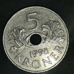 NORVEÇ  1998   5 KRON