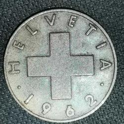 İSVİÇRE  1962  1 RAPPEN