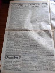 Cumhuriyet Gazetesi - 4 Ağustos 1940 - Balkanlar ve Tuna Boyu Havzası yazan Yunus Nadi Başmakale - Reisicumhur İsmet İnönü dün sabah İstanbul'a gelen başvekil Refik Saydam'ı kabul etti - Nüfus Sayımı Nümerotaj İşi Hemen Her Tarafta Bitti - Başvekalet istatistik Umum Müdürü  Celal Aybar - dost Yunanistan bugün Metaksas Rejiminin 4. yılını kutluyor - Afrika'da İtalyan üsleri durmadan bombalanıyor - Almanya'ya haber hücumları görülmemiş bir şiddet kesbetti - Von Papen bugün sofya'dan geliyor - Dün Moda koyunda Yelken yarışları yapılmıştır fotoğraf - uçuşa hazırlanan ağır bir İngiliz bombardıman tayyaresi fotoğraf - İzmir fuarı 20 Ağustos'ta açılacak olan sergide hummalı bir faaliyet var - Pazardan pazara yazan Server Bedi - Yasemin Dalları Yazan Server Bedi Yazı Dizisi - atletizm birincilikleri Fenerbahçe stadında yapılacaktır - İngiltere Amerika'dan ayda 300 Tayyare alıyor - Sadi Tek Tiyatrosu Bu Gece Taksim Altıntepe Bahçesinde Karım Kaynanam - Ekzamin Egzama İlacı - Safiye Ayla