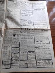 Cumhuriyet Gazetesi - 4 Ağustos 1940 - Balkanlar ve Tuna Boyu Havzası yazan Yunus Nadi Başmakale - Reisicumhur İsmet İnönü dün sabah İstanbul'a gelen başvekil Refik Saydam'ı kabul etti - Nüfus Sayımı Nümerotaj İşi Hemen Her Tarafta Bitti - Başvekalet istatistik Umum Müdürü  Celal Aybar - dost Yunanistan bugün Metaksas Rejiminin 4. yılını kutluyor - Afrika'da İtalyan üsleri durmadan bombalanıyor - Almanya'ya haber hücumları görülmemiş bir şiddet kesbetti - Von Papen bugün sofya'dan geliyor - Dün Moda koyunda Yelken yarışları yapılmıştır fotoğraf - uçuşa hazırlanan ağır bir İngiliz bombardıman tayyaresi fotoğraf - İzmir fuarı 20 Ağustos'ta açılacak olan sergide hummalı bir faaliyet var - Pazardan pazara yazan Server Bedi - Yasemin Dalları Yazan Server Bedi Yazı Dizisi - atletizm birincilikleri Fenerbahçe stadında yapılacaktır - İngiltere Amerika'dan ayda 300 Tayyare alıyor - Sadi Tek Tiyatrosu Bu Gece Taksim Altıntepe Bahçesinde Karım Kaynanam - Ekzamin Egzama İlacı - Safiye Ayla