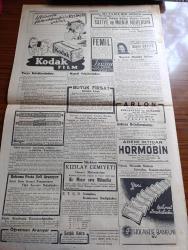 Cumhuriyet Gazetesi - 4 Ağustos 1940 - Balkanlar ve Tuna Boyu Havzası yazan Yunus Nadi Başmakale - Reisicumhur İsmet İnönü dün sabah İstanbul'a gelen başvekil Refik Saydam'ı kabul etti - Nüfus Sayımı Nümerotaj İşi Hemen Her Tarafta Bitti - Başvekalet istatistik Umum Müdürü  Celal Aybar - dost Yunanistan bugün Metaksas Rejiminin 4. yılını kutluyor - Afrika'da İtalyan üsleri durmadan bombalanıyor - Almanya'ya haber hücumları görülmemiş bir şiddet kesbetti - Von Papen bugün sofya'dan geliyor - Dün Moda koyunda Yelken yarışları yapılmıştır fotoğraf - uçuşa hazırlanan ağır bir İngiliz bombardıman tayyaresi fotoğraf - İzmir fuarı 20 Ağustos'ta açılacak olan sergide hummalı bir faaliyet var - Pazardan pazara yazan Server Bedi - Yasemin Dalları Yazan Server Bedi Yazı Dizisi - atletizm birincilikleri Fenerbahçe stadında yapılacaktır - İngiltere Amerika'dan ayda 300 Tayyare alıyor - Sadi Tek Tiyatrosu Bu Gece Taksim Altıntepe Bahçesinde Karım Kaynanam - Ekzamin Egzama İlacı - Safiye Ayla