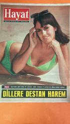 HAYAT DERGİSİ - 16 EYLÜL 1971 KAPAK : DİLLERE DESTAN HAREM – JUDY JONES – TELGRAFIN TELLERİ – EMIN ELGIN – FERHUNDE ELGIN – KAMURAN SEV – CAROL – HANCİ AİLESİ – KATHLEEN WELLS – AMERICAN FIELD SERVICE – ANDY BEHLEN – OSKAY AİLESİ – RALPH WARREN – POZANTI AİLESİ – SELİM POZANTI – TÜRK MUTFAĞI – MANTI – BOĞAZ DONDURMASI – CAROLINE BREWSTER – REES MORGAN – VALERIE MORGAN – TIM MORGAN – STEPHEN FARADAY – MARK WEBSTER – HELEN WEBSTER – ERIC – JASON – SISLI KORU – ELIZABETH OGILVIE – MERAL GASPIRALI – ŞEVKET RADO – HİKMET FERİDUN ES – ÇETİN EMEC - ETİ ZİYAN ETMEDEN BİR DANA NASIL BÖLÜNÜR – DANA ETİ PARÇALAMA ŞEMASI – GERDAN – BOYUN – PİRZOLA – BÖĞÜR – FİLETO – KUYRUK – KUYRUK SOKUMU – BUT – KÜLBASTI – KÜREK – GÖĞÜS – ÜST GÖĞÜS – SIĞIR GÖĞSÜ – KARM – ET VE BALIK KURUMU – KASAP ENFLASYONU – HÜSEYİN KAZIM KADRİ – TÜRK LÜGATI – ACEMİ CERRAH – ŞEVKET RADO – MİLLETLER BİRBİRLERİNİ TANIDIKÇA – TURİZM – MİLLETLERARASI YAKINLAŞMA – AMERİKAN FIELD SERVICE – JUDY JONES – EMIN ELGIN – FERHUN -- 50 SAYFA
