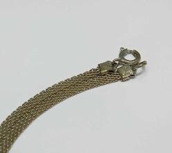 Antika Soluk Altın Ton Metal Kırmızı Taşlı Kolye