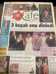 MİLLİYET CAFE GAZETESİ DOĞUM GÜNÜ GAZETESİ  - 12 ETLÜL 2007 - Yaşar-Ayla Algan-Deniz Seki-Fikret Şeneş-Ajda Pekkan-Yeşim Salkım-Naim Dilmener-Helin Avşar-Ali Eyüboğlu-Cem Yılmaz-Mor ve ötesi-Ceylan-Yeşim Salkım-Melodi-Aylin Varon-Sinem Kobal-Cansu dere-Osman Yağmurdereli-Gülse Birsel-Nurettin Hasman-Eda Taşpınar-Semiramis Pekkan-Dolunay soysert-Sinan tuzcu-celal çapa-Şebnem Çapa-Ali eyüboğlu-Bülent ersoy