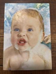 Banyo yapan bebek  fotoğraflı AND  Kartpostal 15x10.5 ebatında