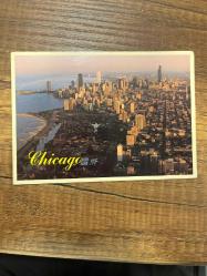 Chıcago Kartpostal 15x10.5 ebatında