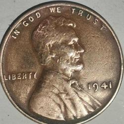 AMERİKA 1941    1 CENT  BUĞDAY CENT