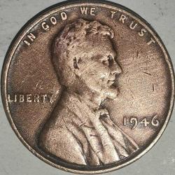 AMERİKA 1946    1 CENT  BUĞDAY CENT