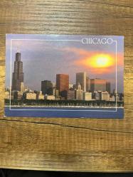 Chıcago Kartpostal 15x10.5 ebatında