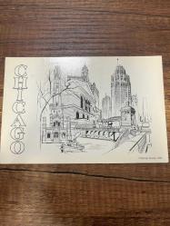 Chıcago Kartpostal 15x10.5 ebatında