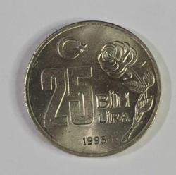 1995  DÜNYA HOŞGÖRÜ YILI 25 BİN  LİRA, Çil (-)