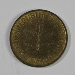 ALMANYA 1987 10 PFENNIG