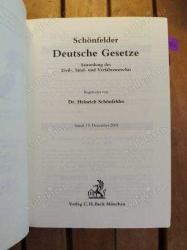 Deutsche Gesetze (mit Fortsetzungsnotierung). Inkl. 191. Ergänzungslieferung (Mindestlaufzeit 12 Monate)